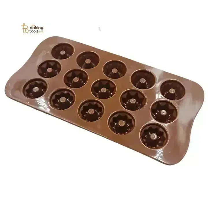 Mini Bundt Cake Shape Silicone Chocolate Mould - thebakingtools.com